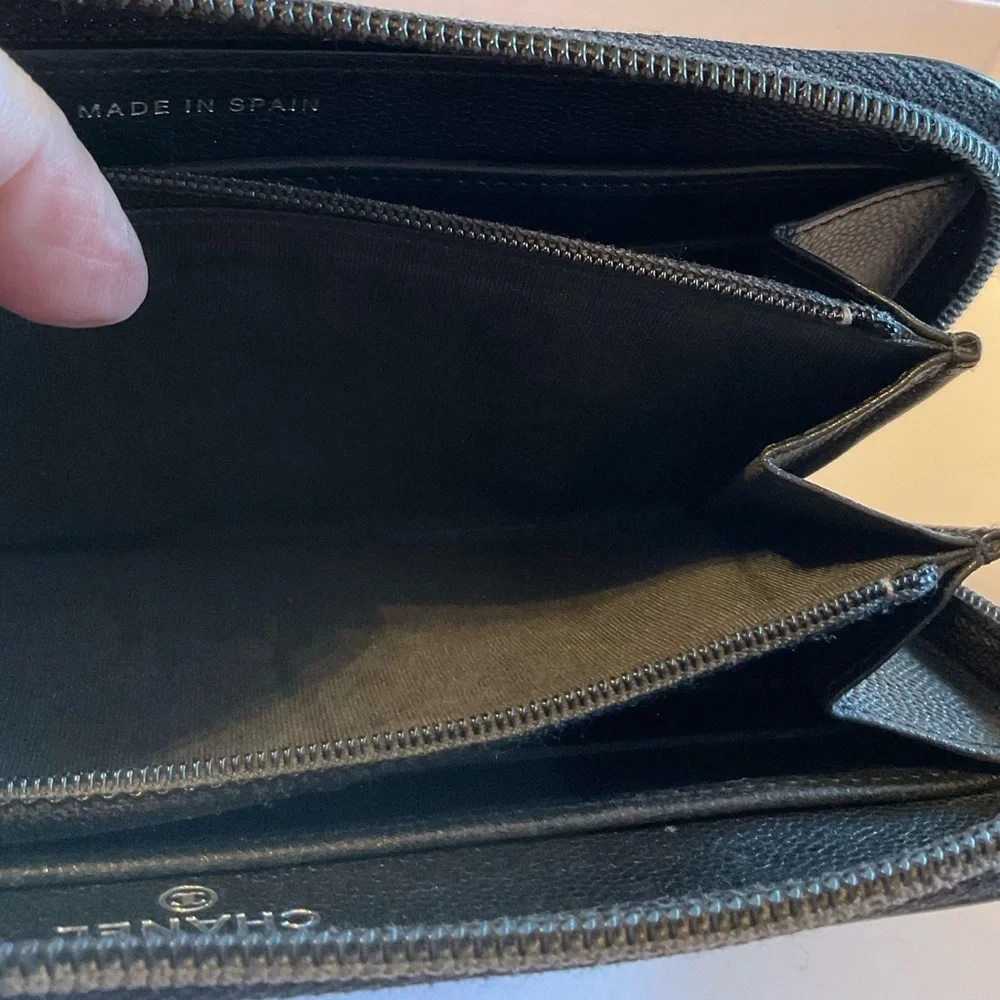 Chanel Black Leather Wallet